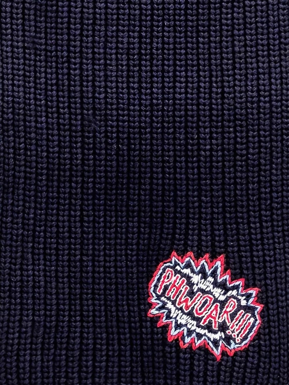 logo-patch scarf - 2