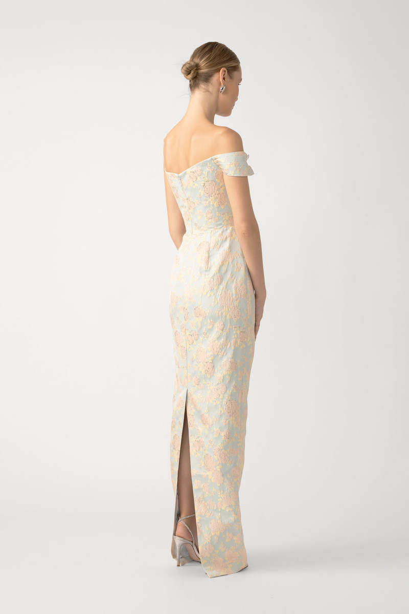 SAU LEE JACKSON JACQUARD GOWN outlook