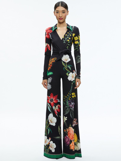 Alice + Olivia MELINDA WIDE LEG WRAP JUMPSUIT outlook