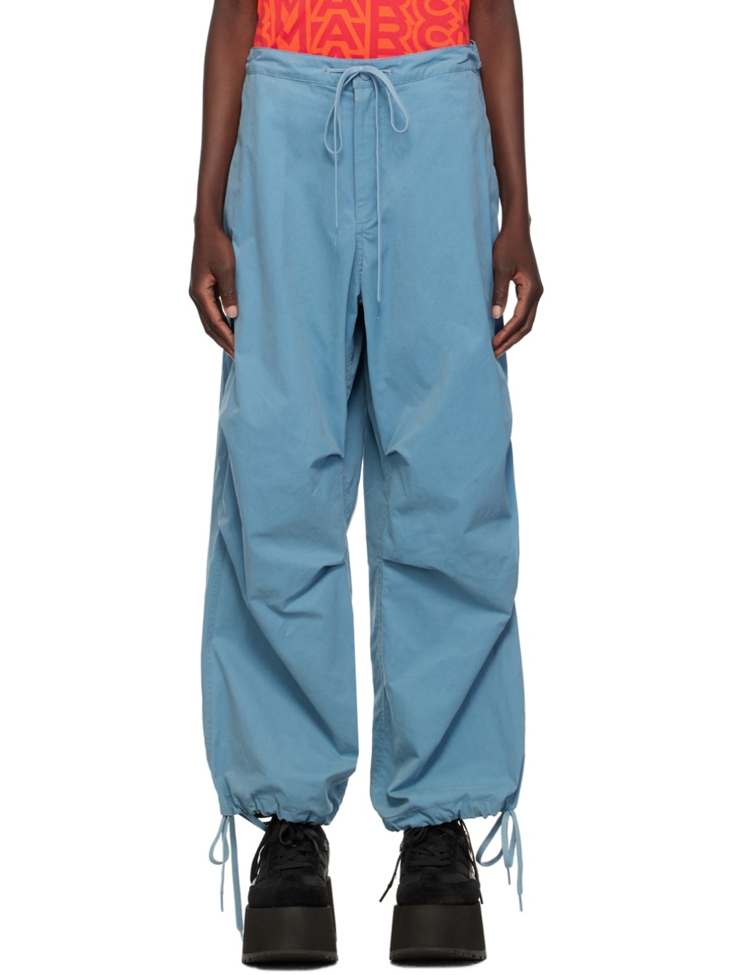 Blue Drawstring Trousers - 1