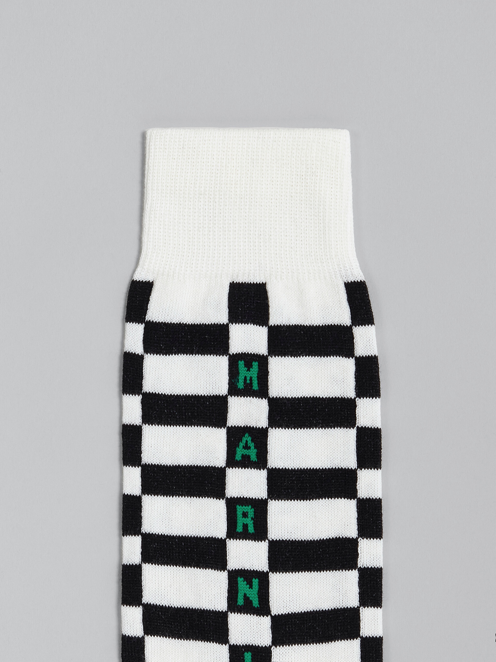 WHITE COTTON AND NYLON SOCKS - 3