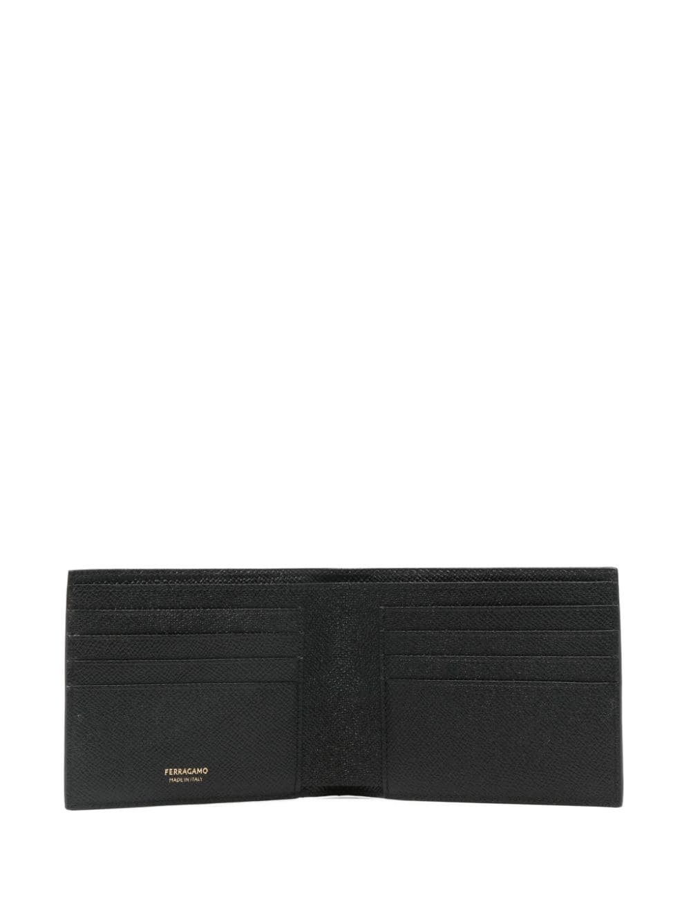 Gancini-plaque leather wallet - 3