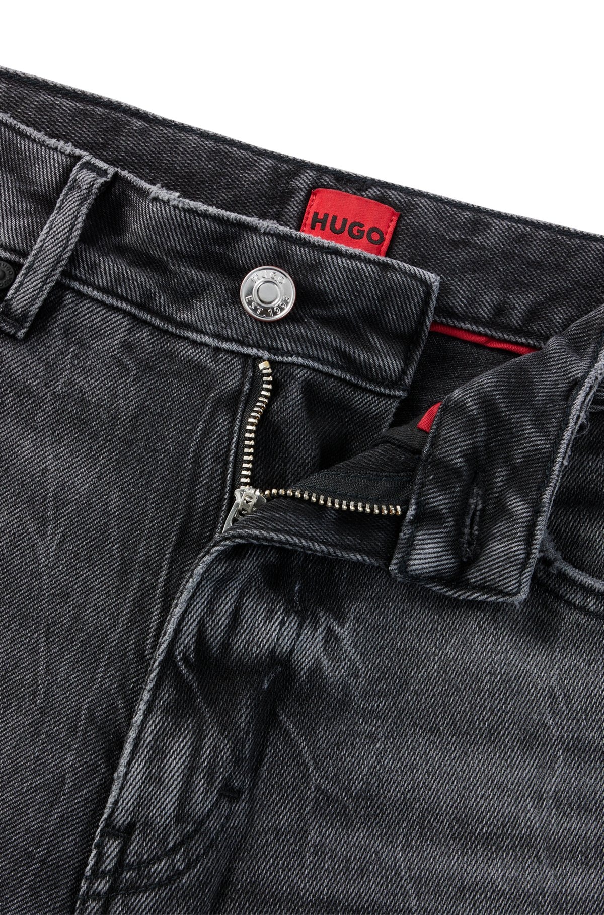 MOM-FIT JEANS IN DARK-GRAY COMFORT-STRETCH DENIM - 6