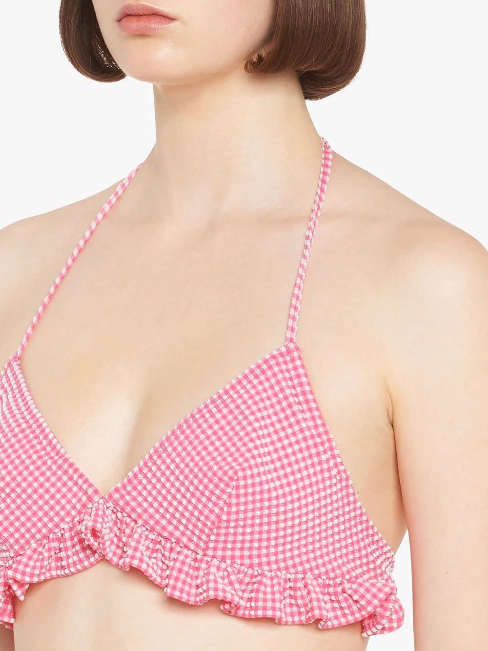 Gingham check swimsuit - 5