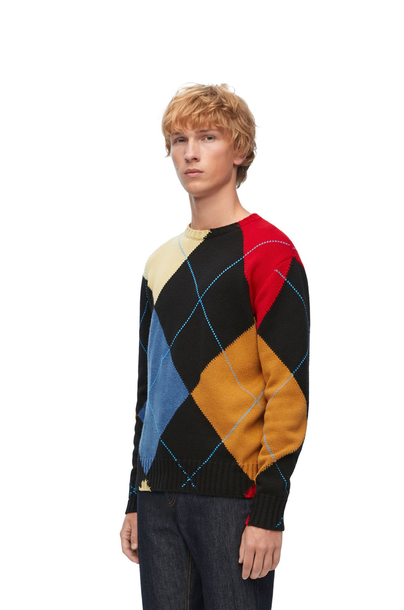 Argyle sweater in cashmere 3