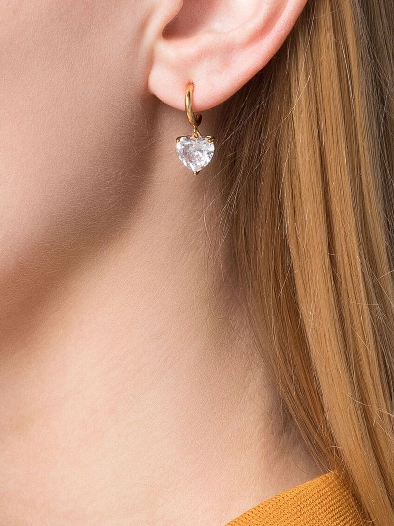 kate spade love heart huggie earrings outlook
