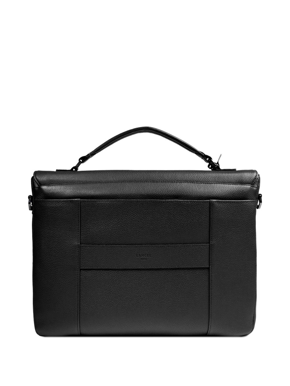 leather top-handle briefcase - 2