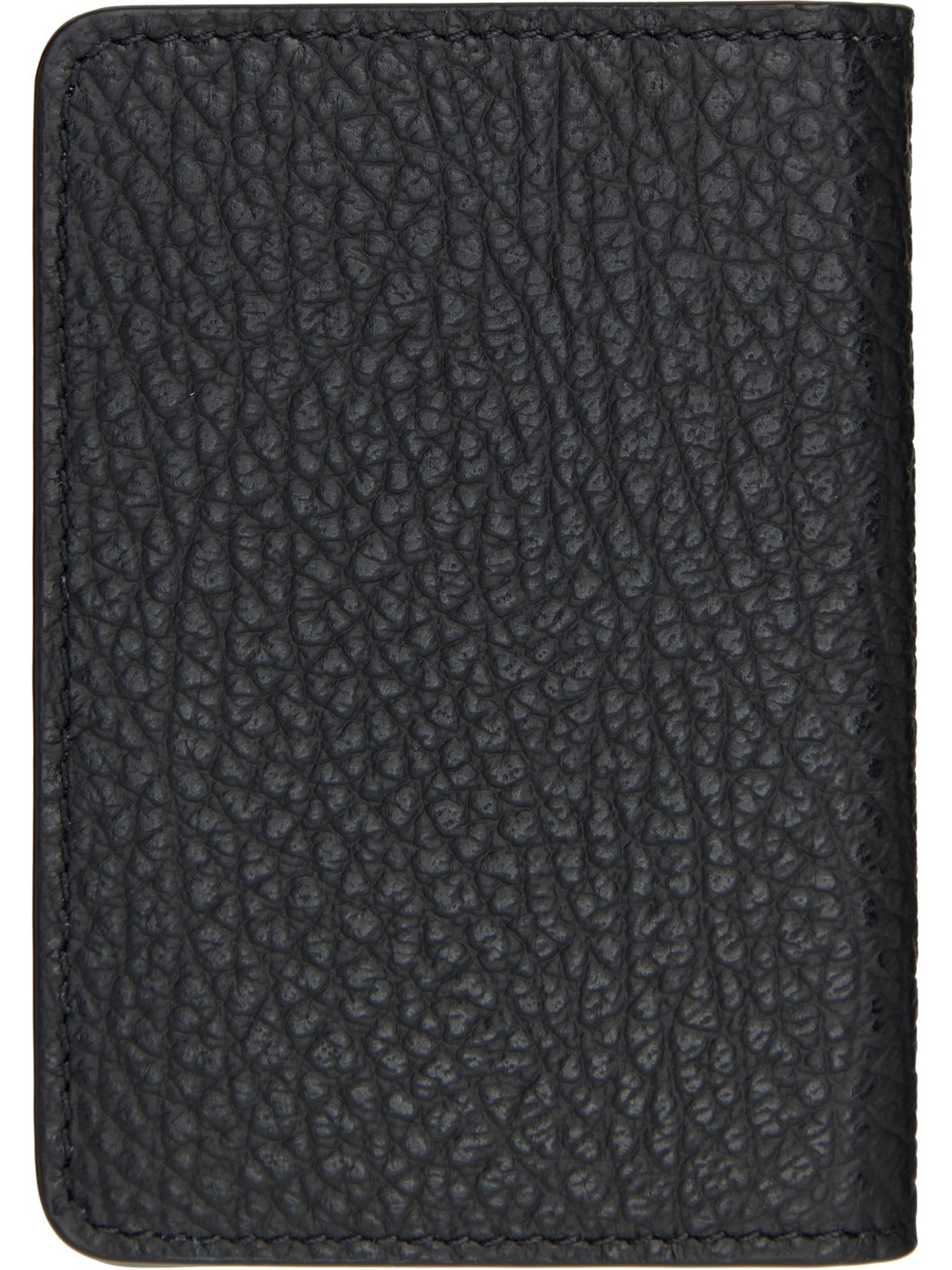 Black Four Stitches Card Holder - 2