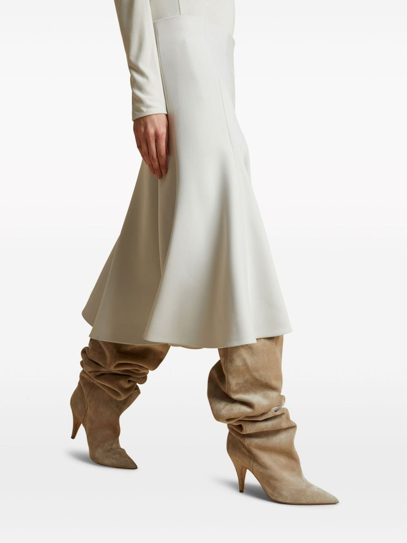 The Lennox flared crepe skirt 5