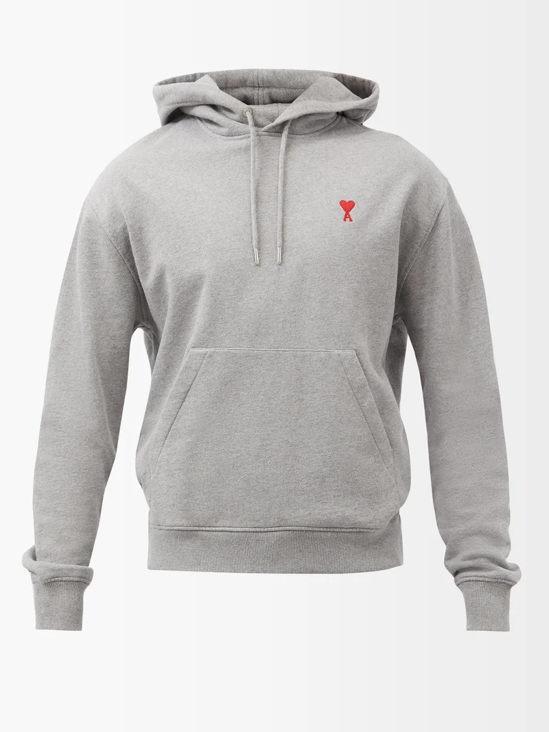 Ami de Cœur-logo cotton hoodie - 1