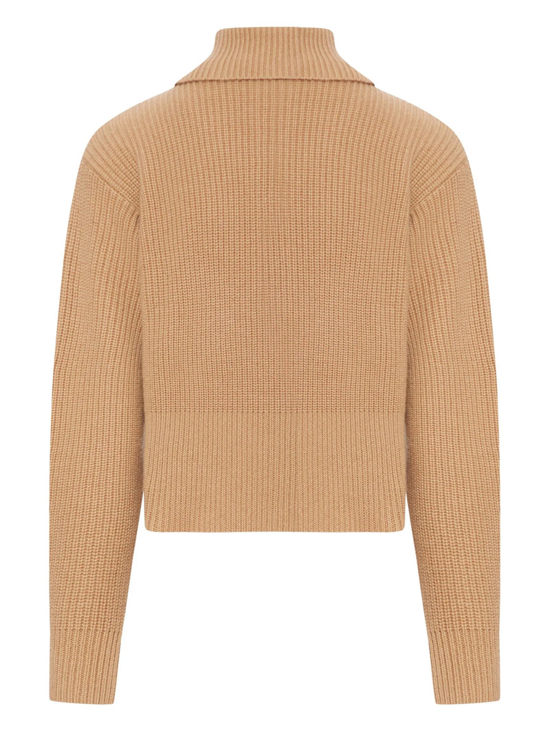 Max Mara Max Mara Ribbed Zip-neck Sweater outlook
