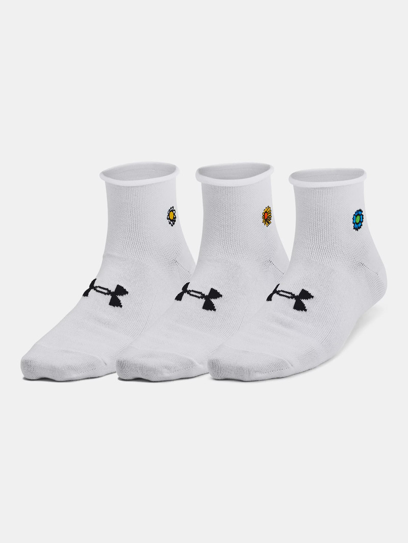 Women's UA Essential 3-Pack Quarter Socks 3