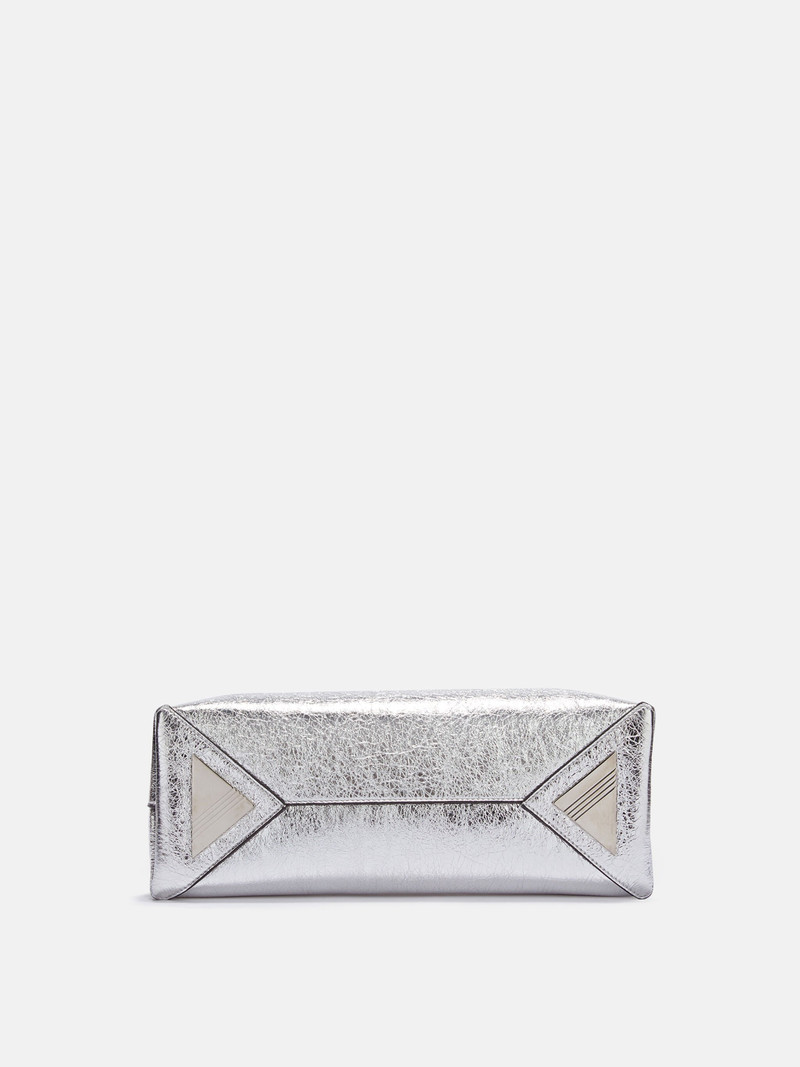 THE ATTICO ''DAY OFF'' SILVER SHOULDER BAG outlook