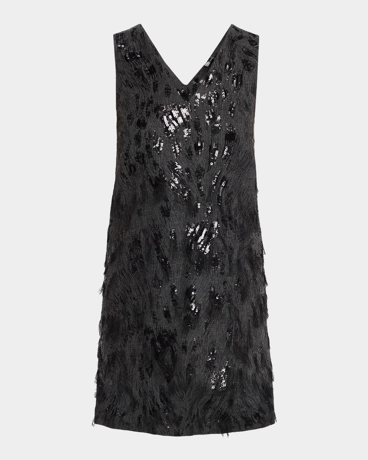 Animalier Sequin V-Neck Mini Dress - 1