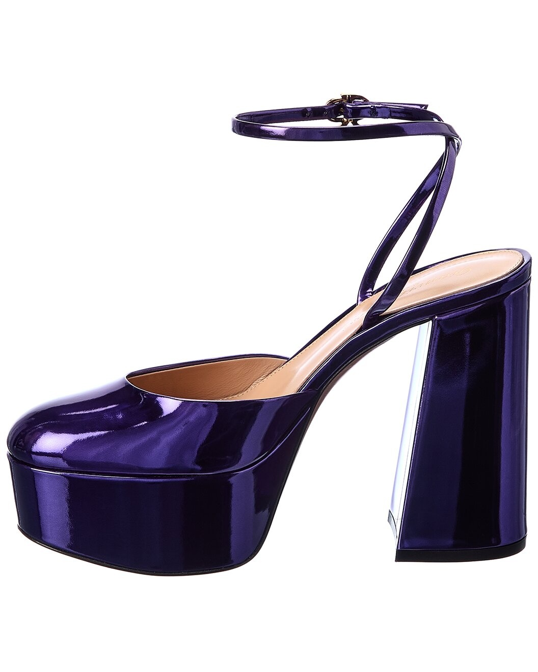 Gianvito Rossi Dua 70 Leather Platform Pump - 2