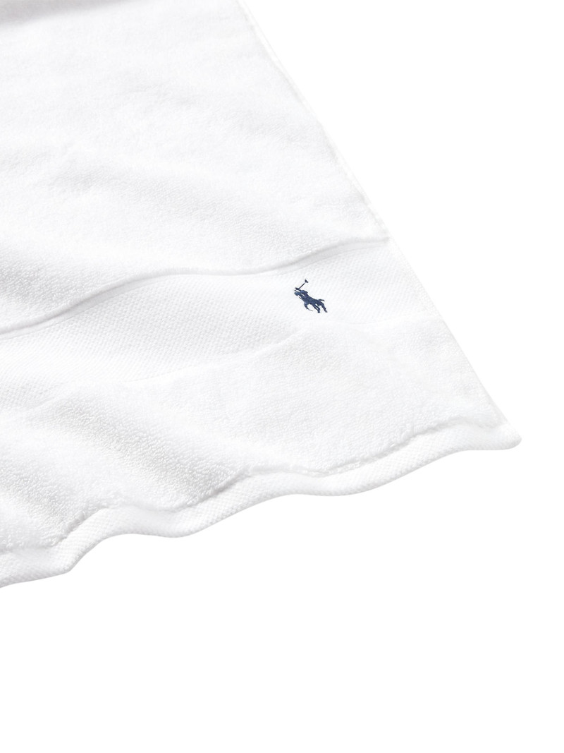 Polo Player Cotton Bath Mat - White 4