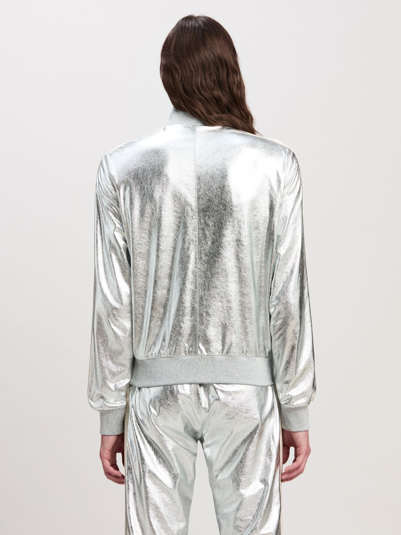 LAMINATED LEATHER TRACK JACKEt 5