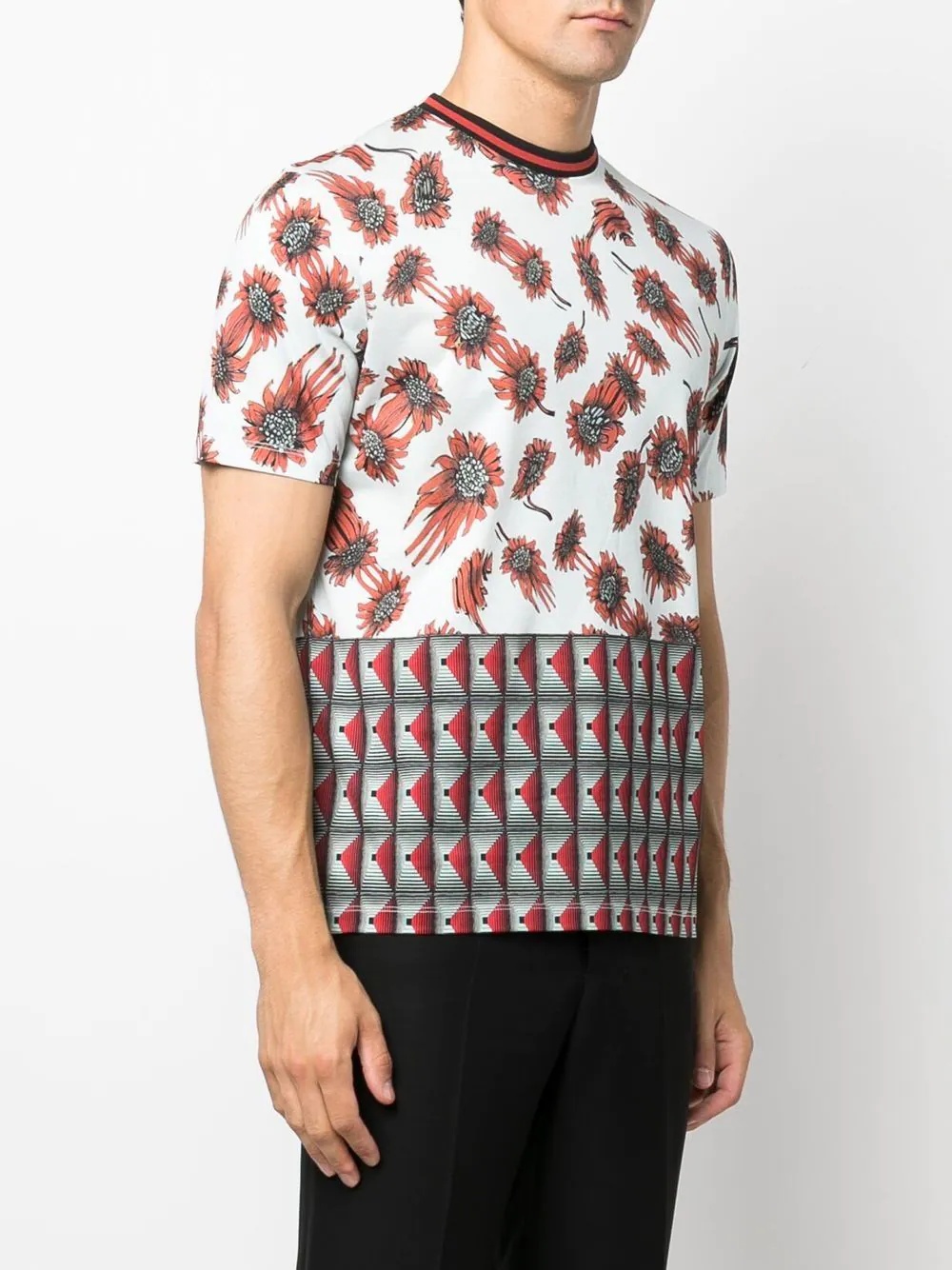 patterned short-sleeved T-shirt - 3