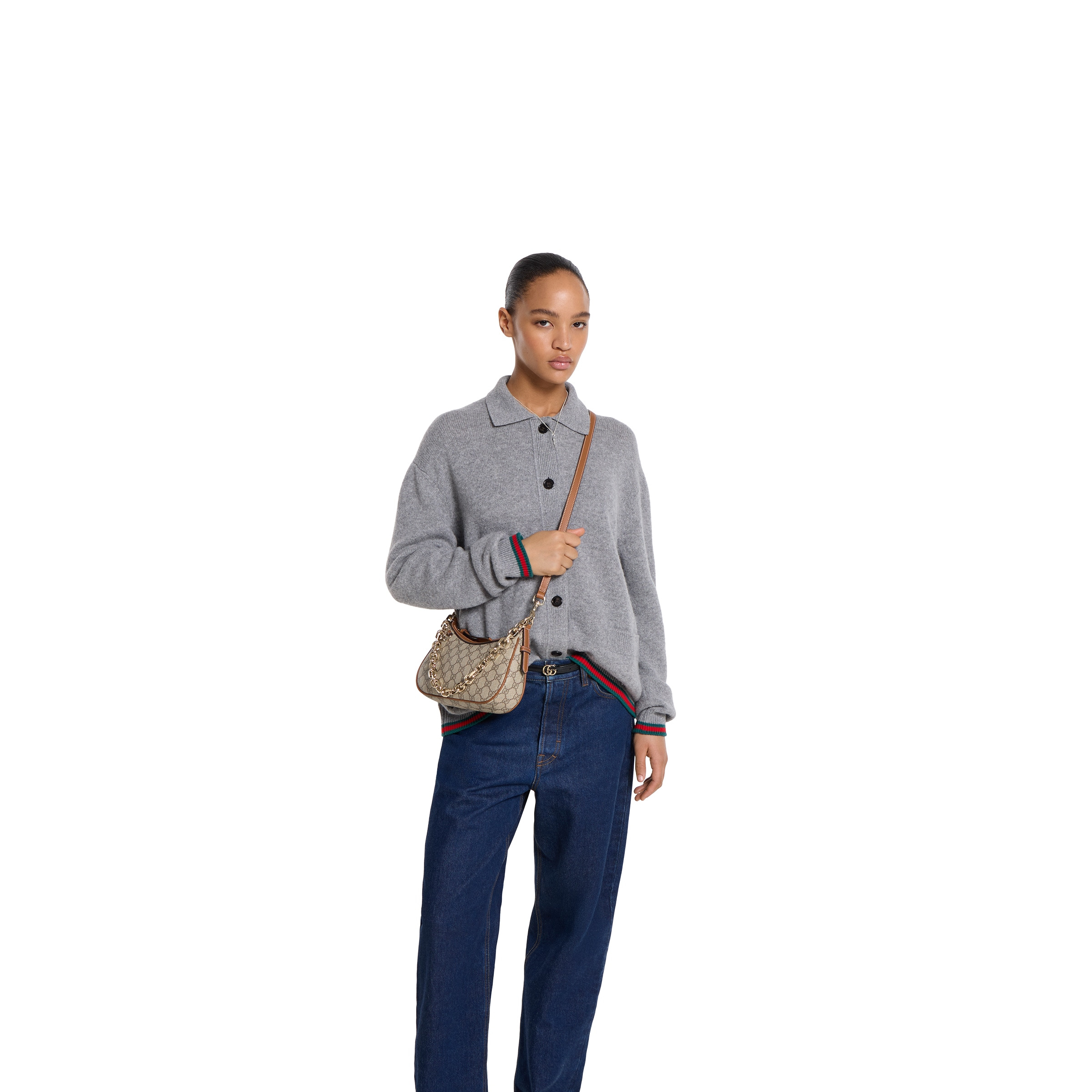 GG Emblem small shoulder bag - 5