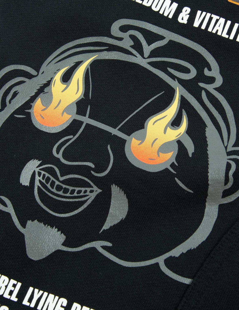 GODHEAD AND LOGO PRINT CARGO PANTS 10