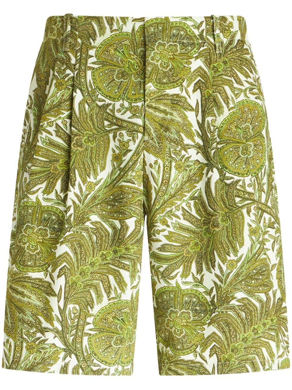 floral-print Bermuda shorts - 1