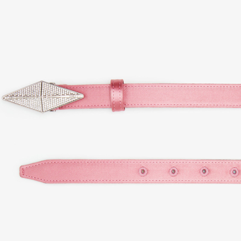 Diamond Clasp Belt
Candy Pink Satin Clasp Belt with Pave Crystals 3