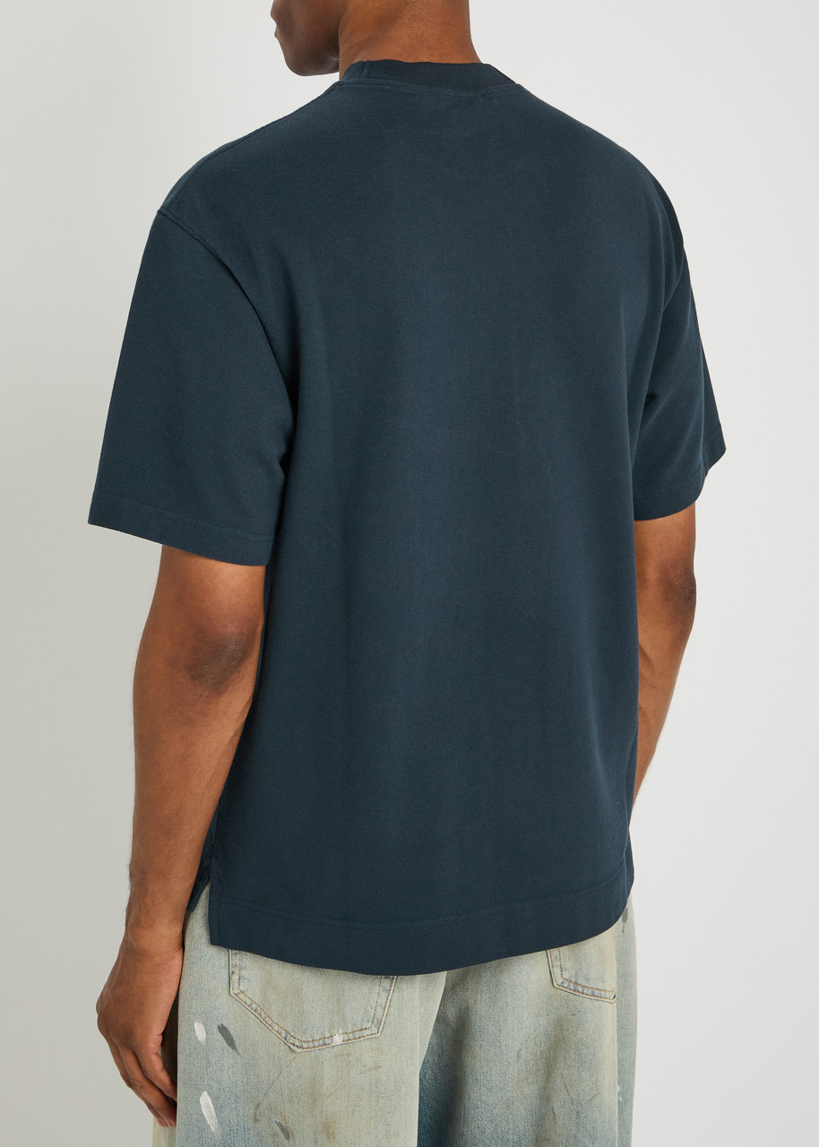 Acne Studios Logo-embroidered Piqué Cotton T-shirt - 3