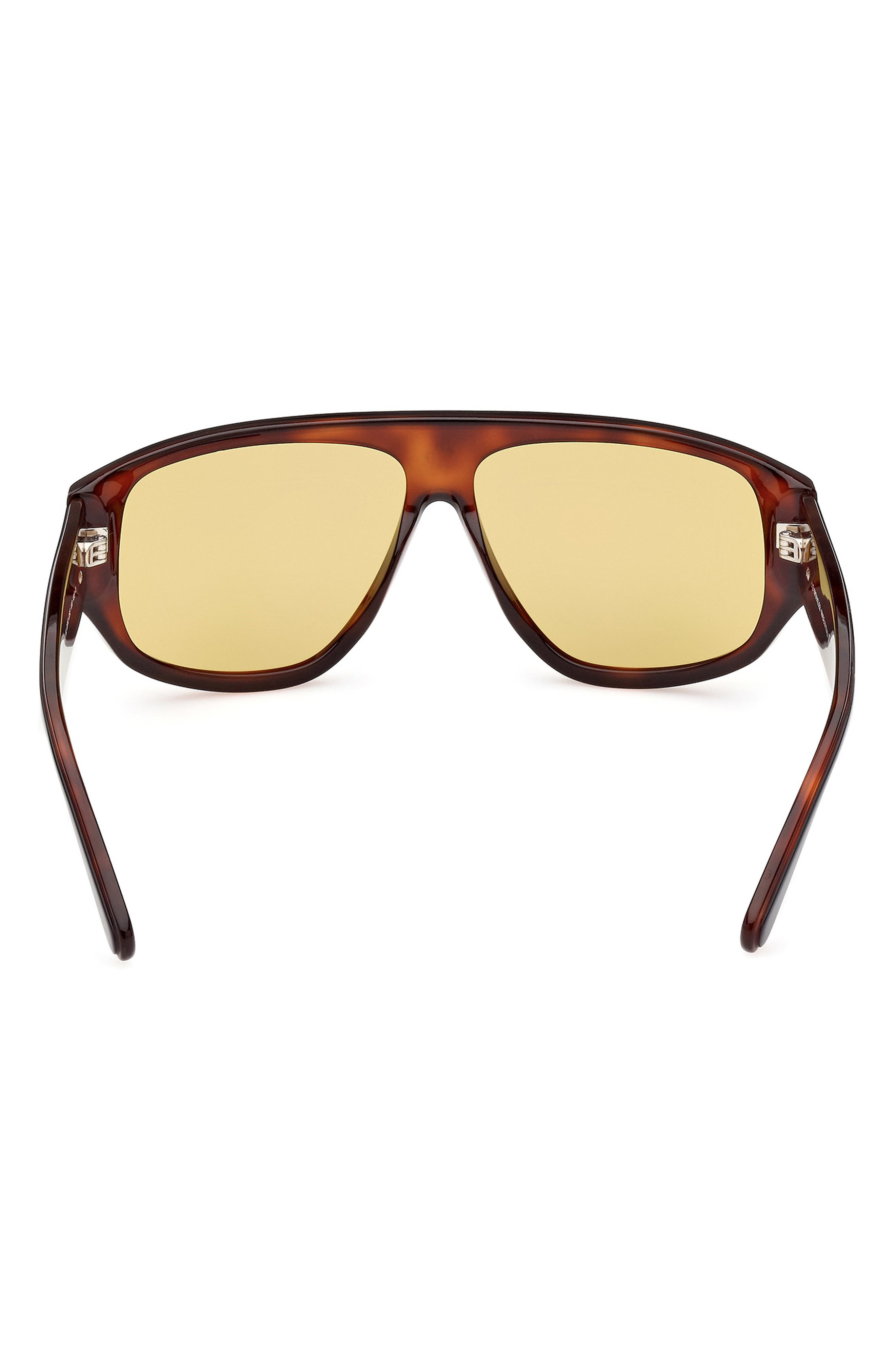 Moncler Shield Sunglasses in Black/Other /Brown at Nordstrom - 4