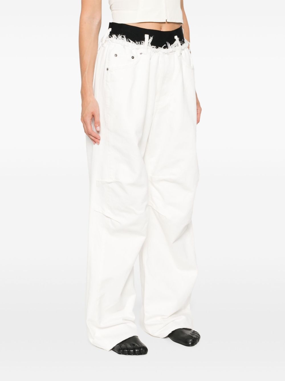 logo-waistband jeans - 3