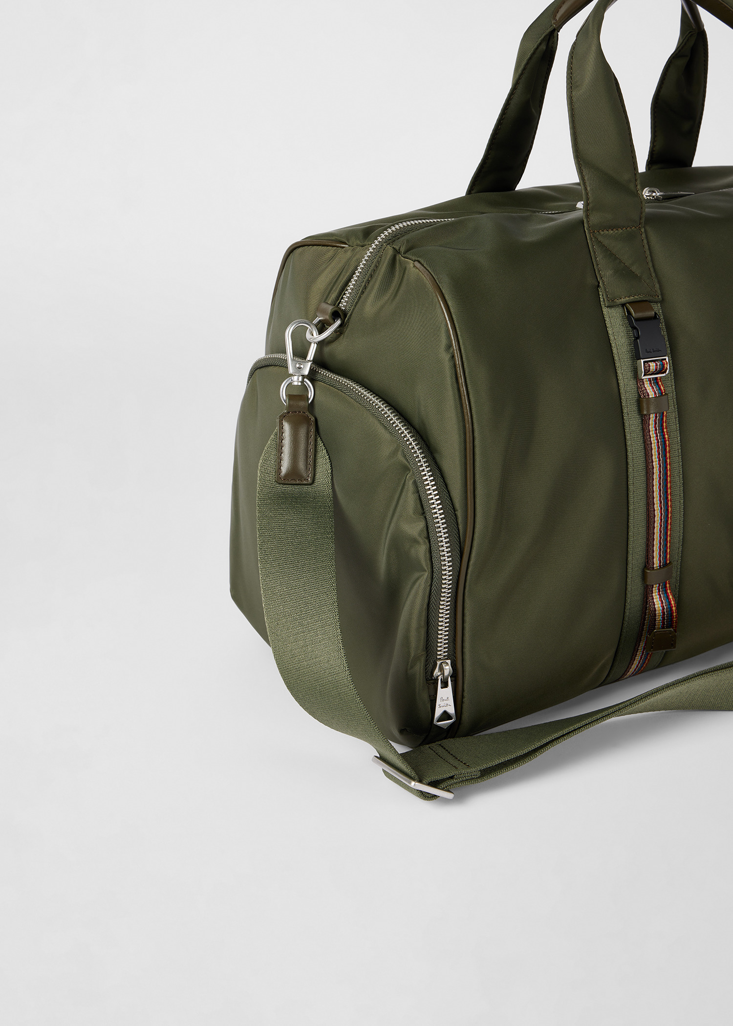 Green Recycled-Nylon Holdall - 6