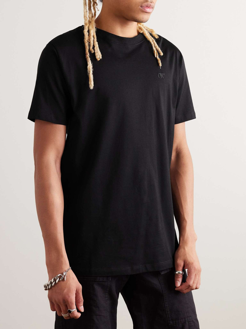 Logo-Embroidered Cotton-Jersey T-Shirt 3