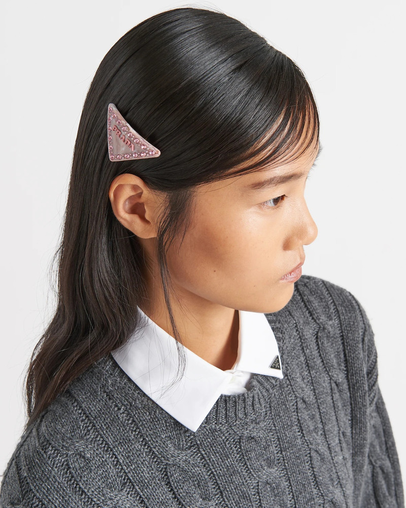 Prada Plexiglass hair clip outlook