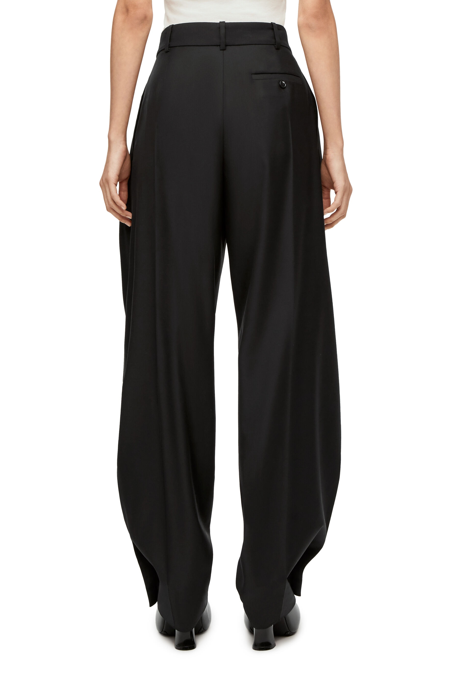 Pleated trousers in wool twill - 4