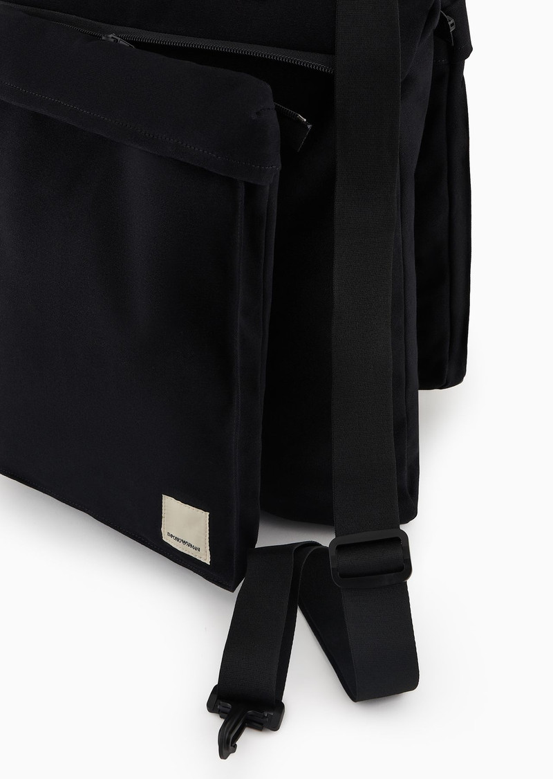 Emporio Armani Sustainability Values Capsule Collection organic canvas drawstring tote bag 5