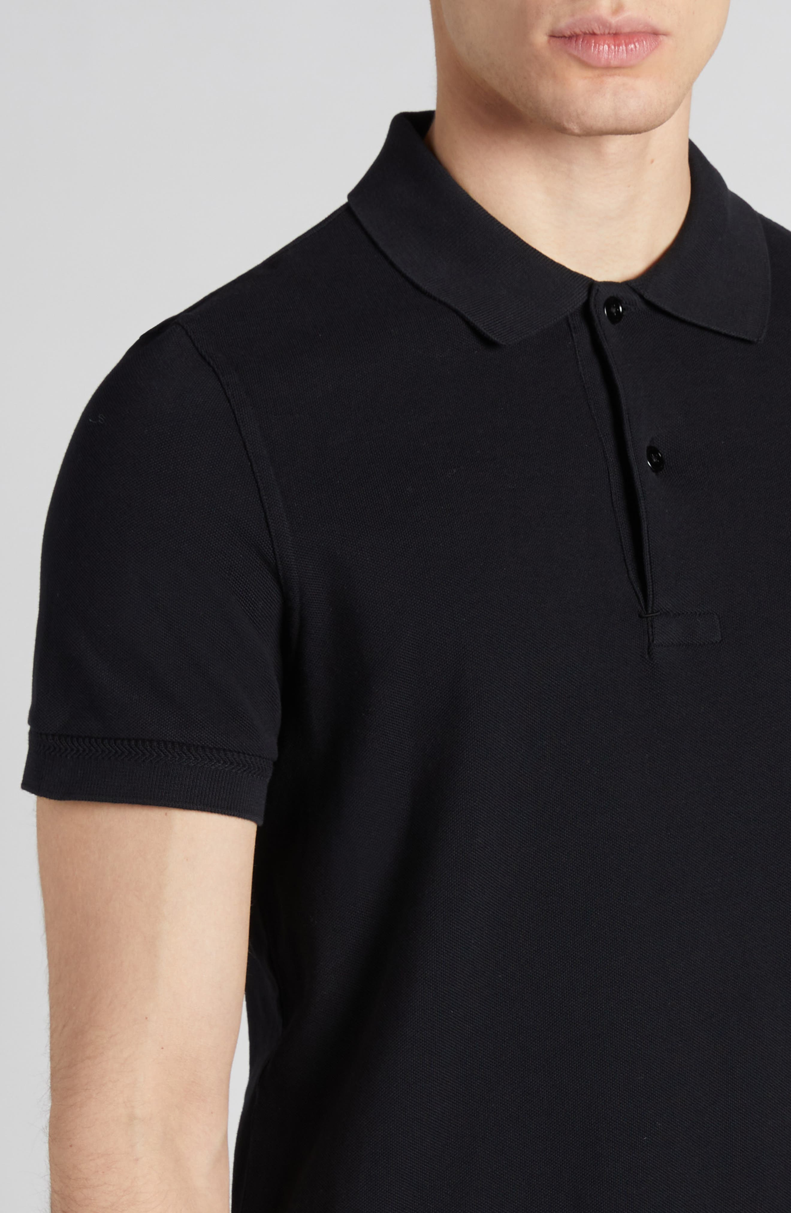 Short Sleeve Cotton Piqué Polo - 5
