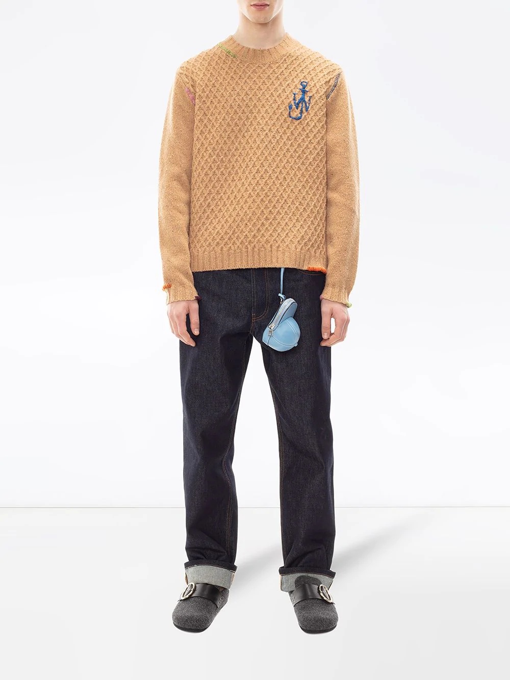 crew neck knitted jumper - 2