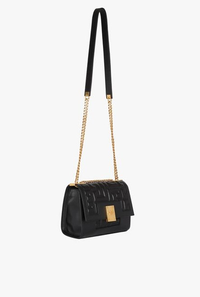 Balmain Medium-sized black quilted leather 1945 bag outlook