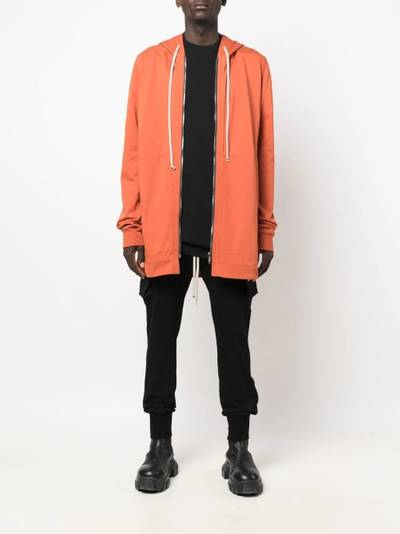 Rick Owens zipped-up drawstring-fastening hoodie outlook