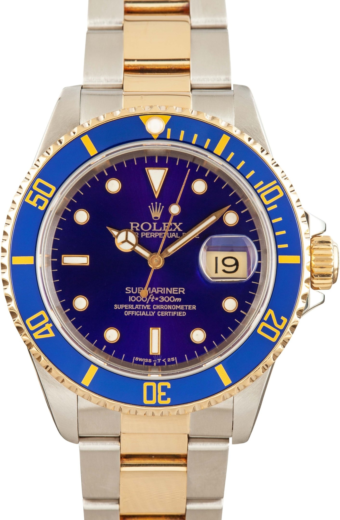 Men's Rolex Submariner 16613 Two Tone - 1