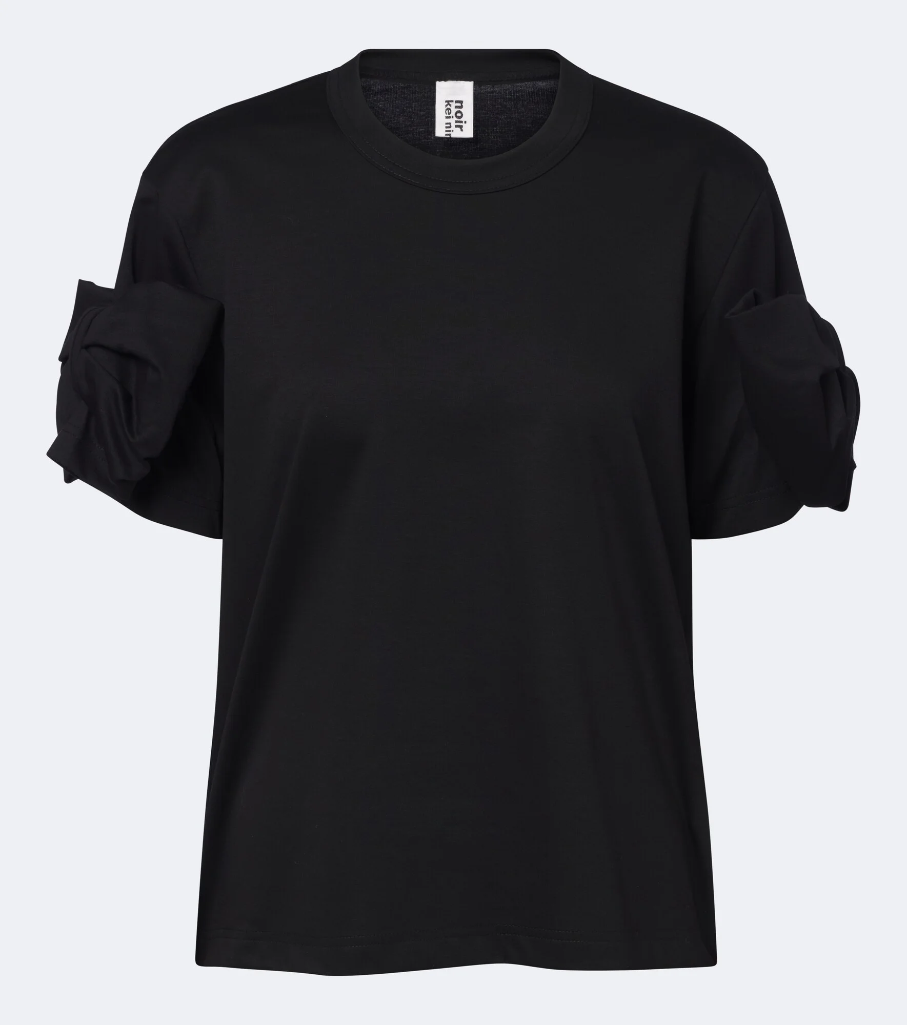 Bow-detail cotton jersey T-shirt - 1