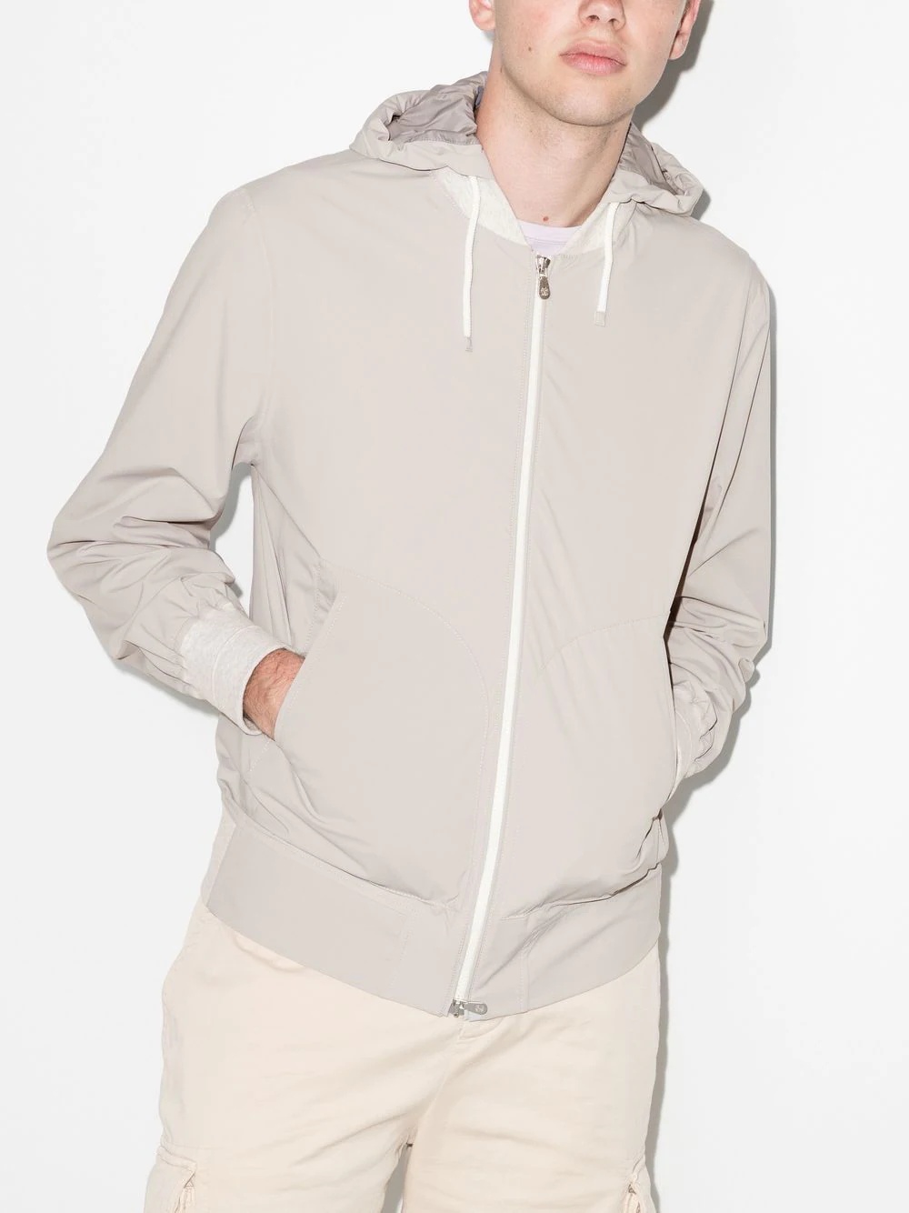 water-resistant hooded jacket - 2