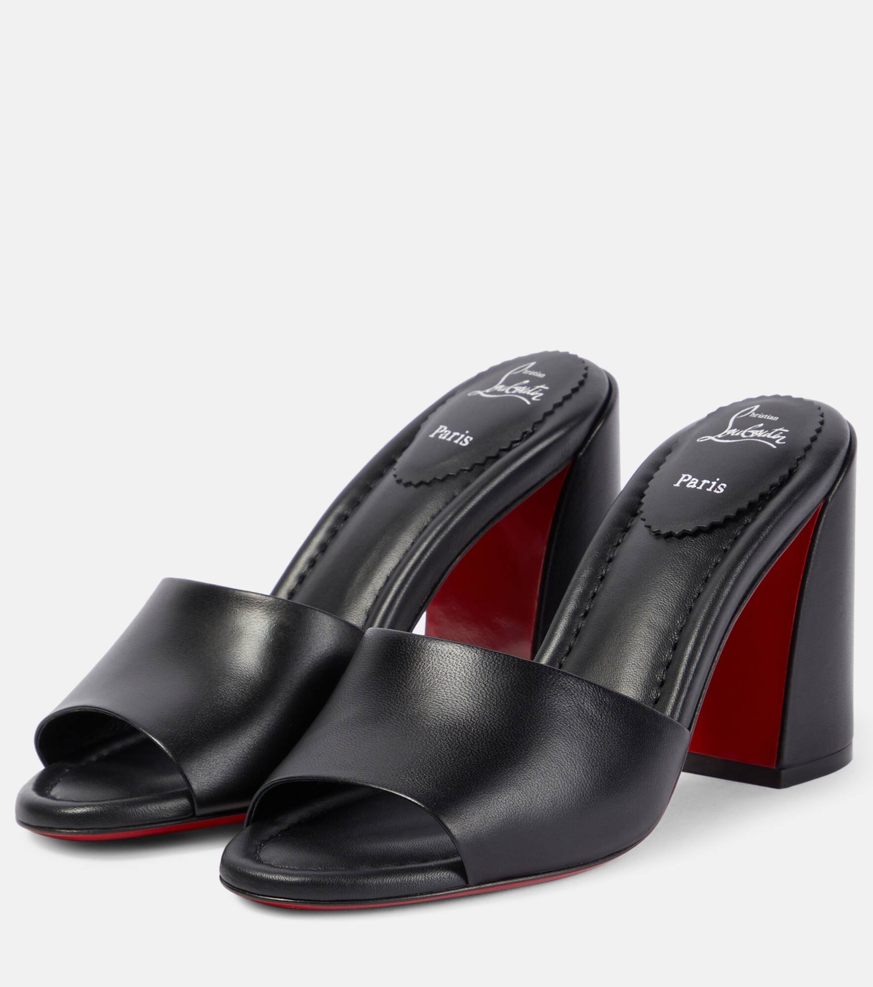 Jane leather mules - 5