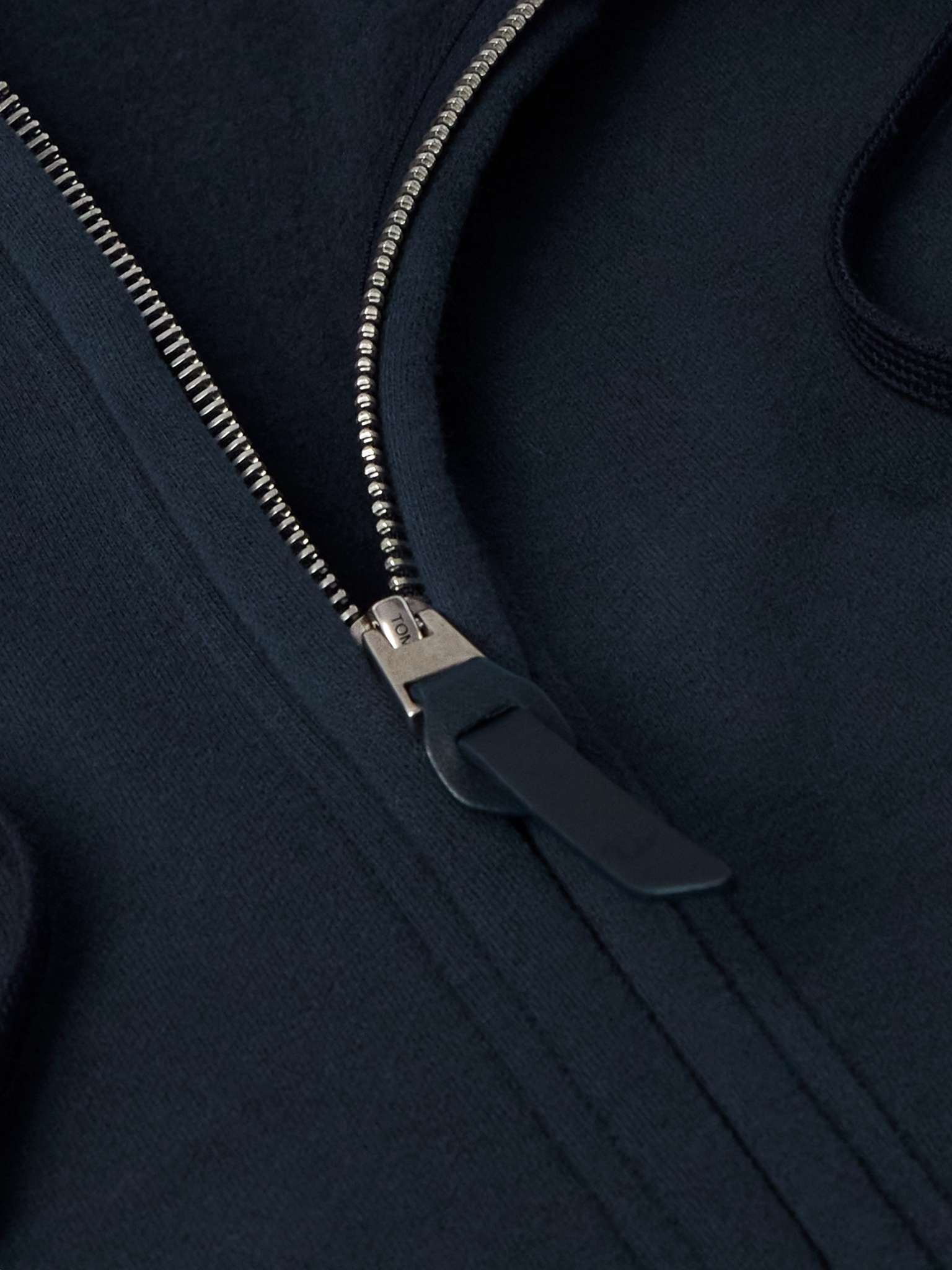 Slim-Fit Cotton-Blend Jersey Zip-Up Hoodie - 4