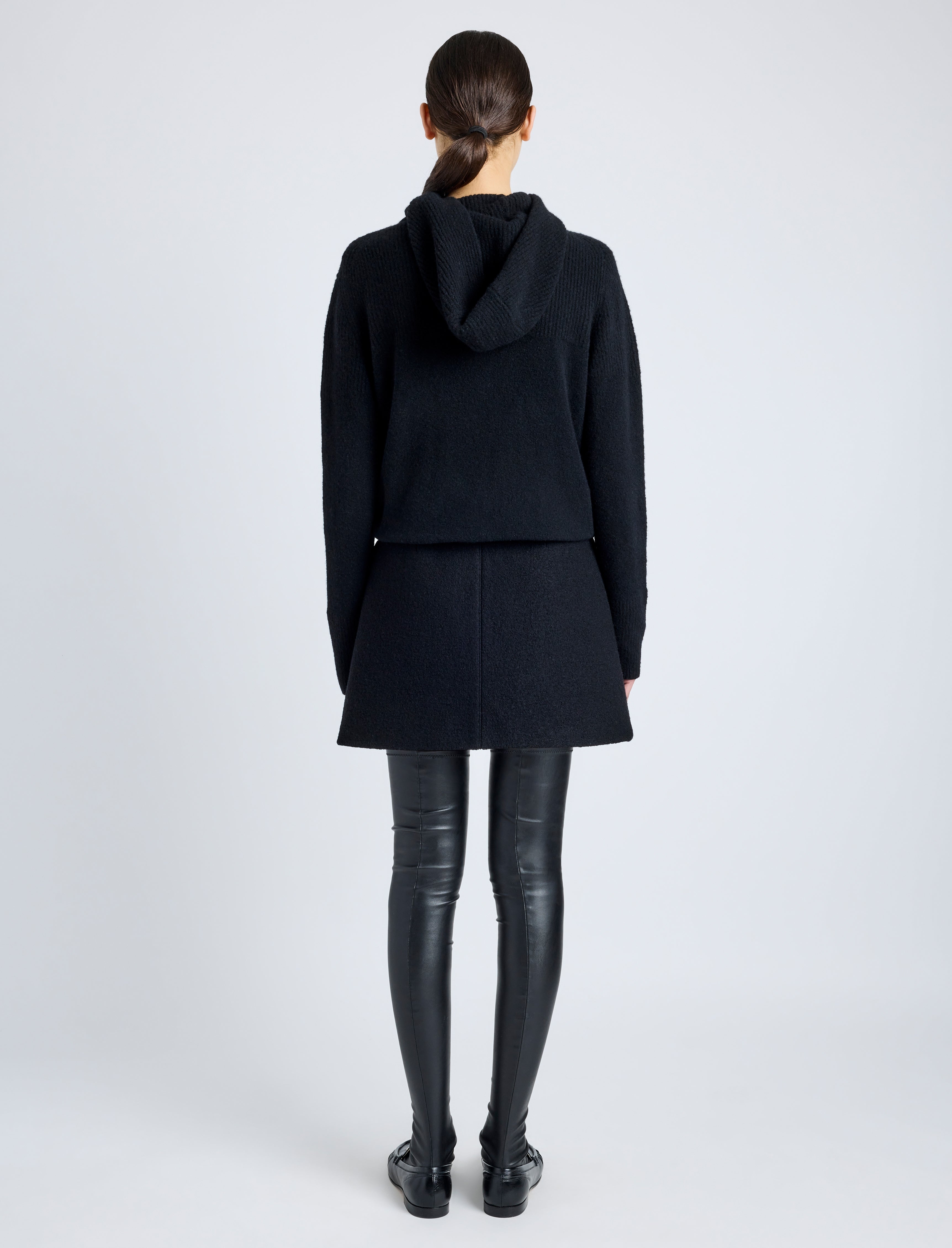Mei Skirt in Boiled Wool Jersey - 4