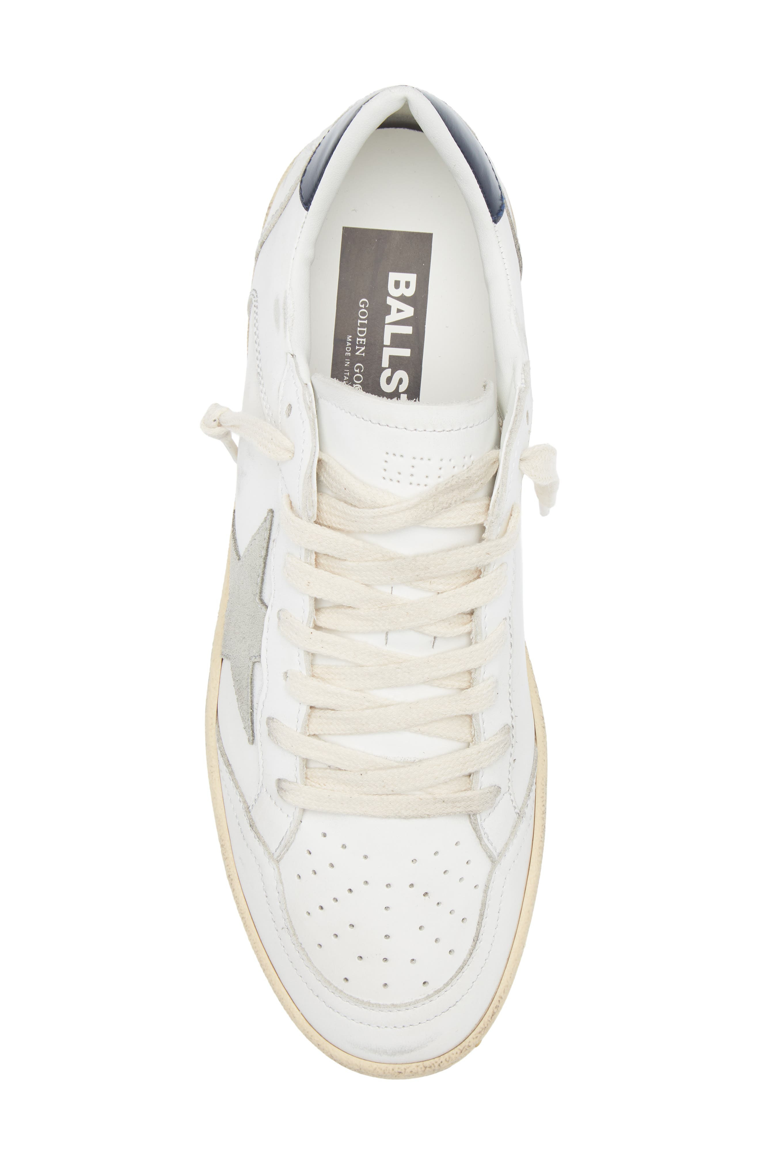 Golden Goose Ball Star Sneaker in White/Ice/Night Blue at Nordstrom - 5
