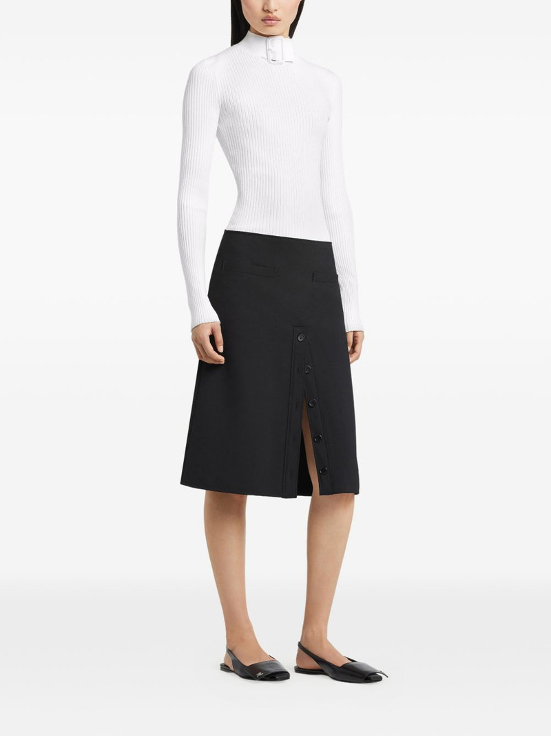 buckle-neck ribbed sweater 3