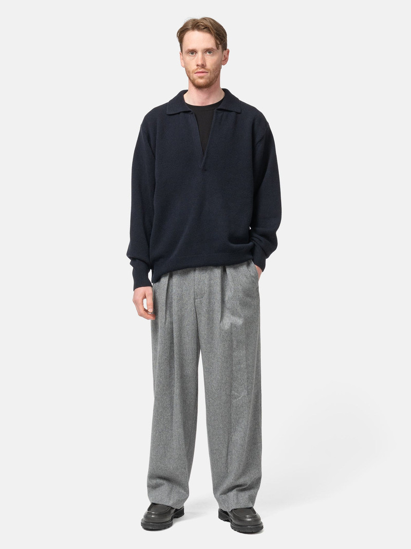 ssstein Extra Fine Wool Knit Skipper LS Dark Navy outlook