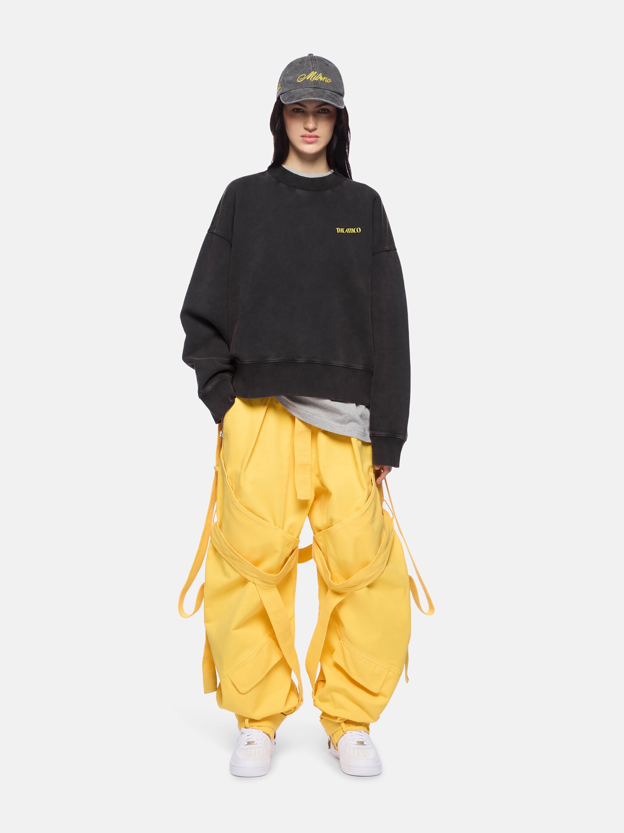 THE ATTICO X HIGHSNOBIETY FADED BLACK SWEATSHIRT - 6