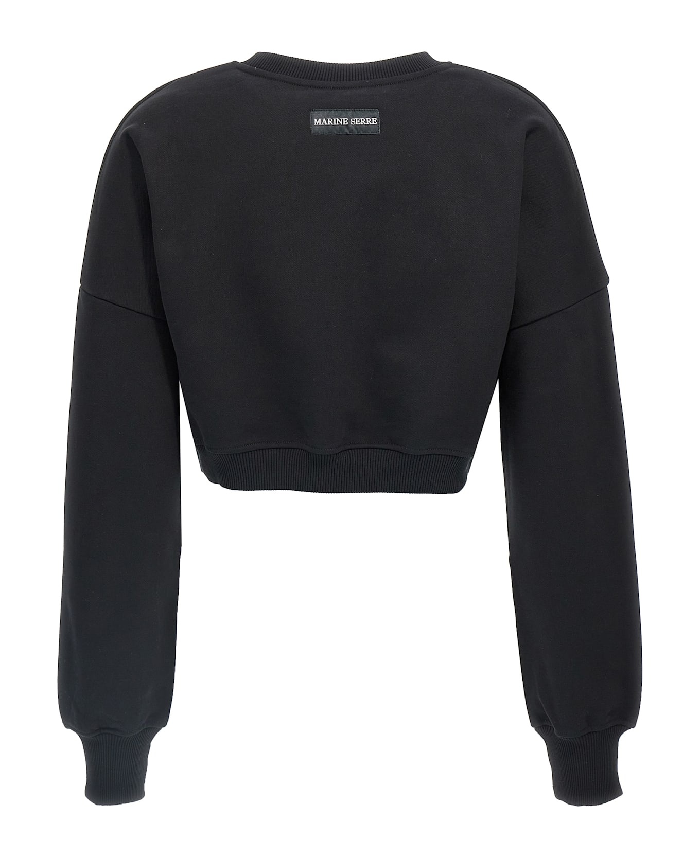 'moon Logo' Cropped Sweatshirt - 2