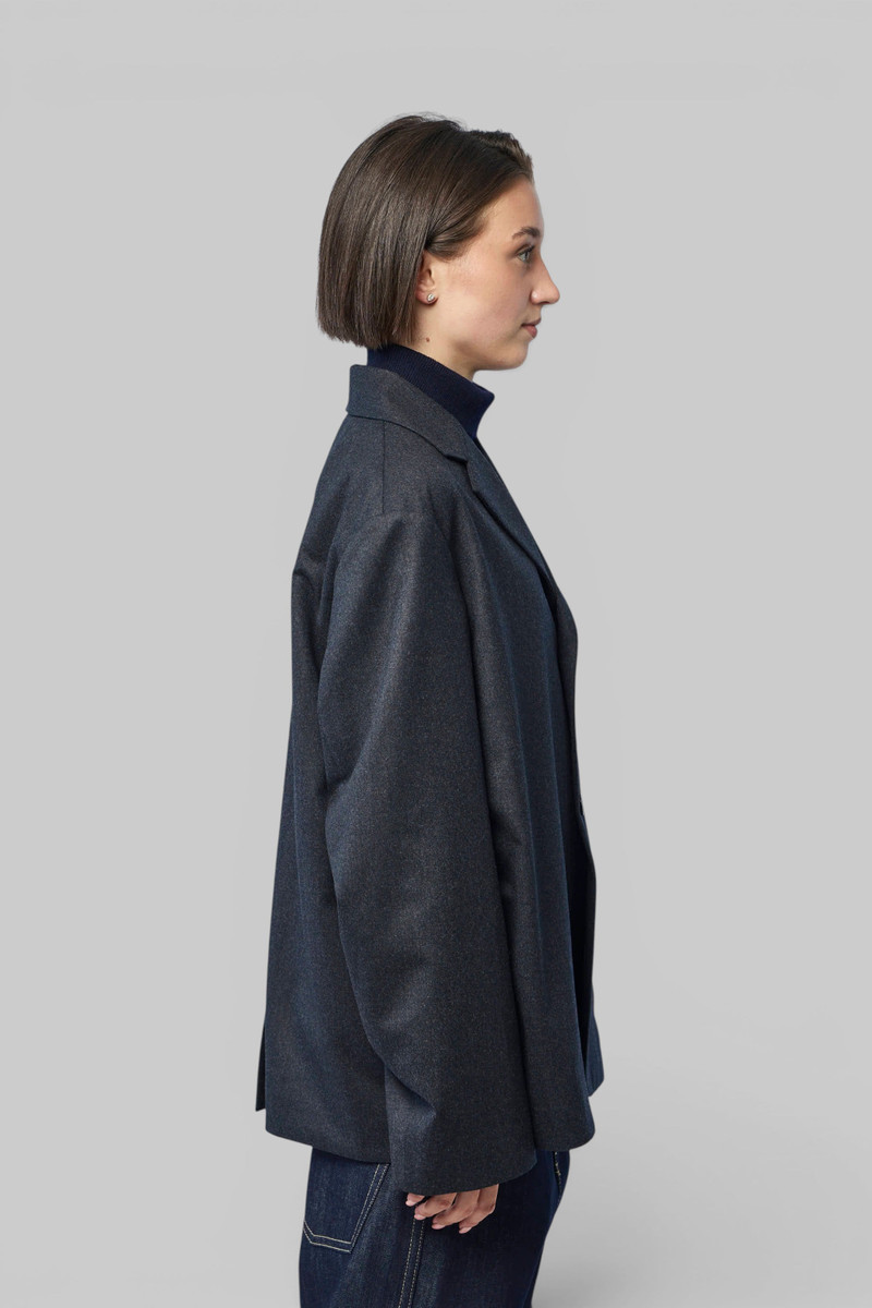 Revere Collar Single Breasted Blazer 4